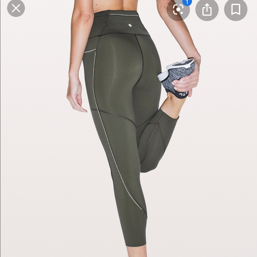 NWOT Lululemon Run The Course 23” Crop